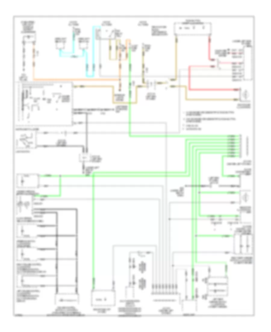 Instrument Illumination Wiring Diagram for Mazda 3 i SV 2012