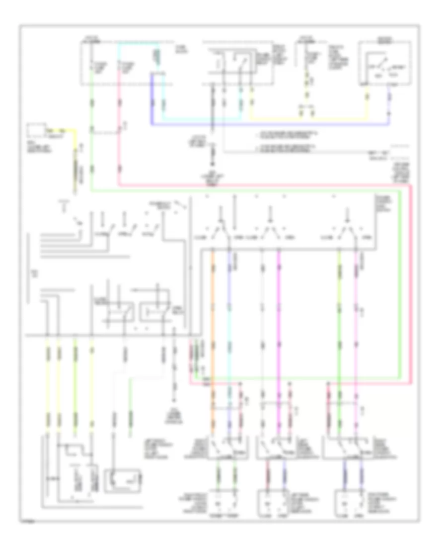 Power Windows Wiring Diagram for Mazda 3 i SV 2012