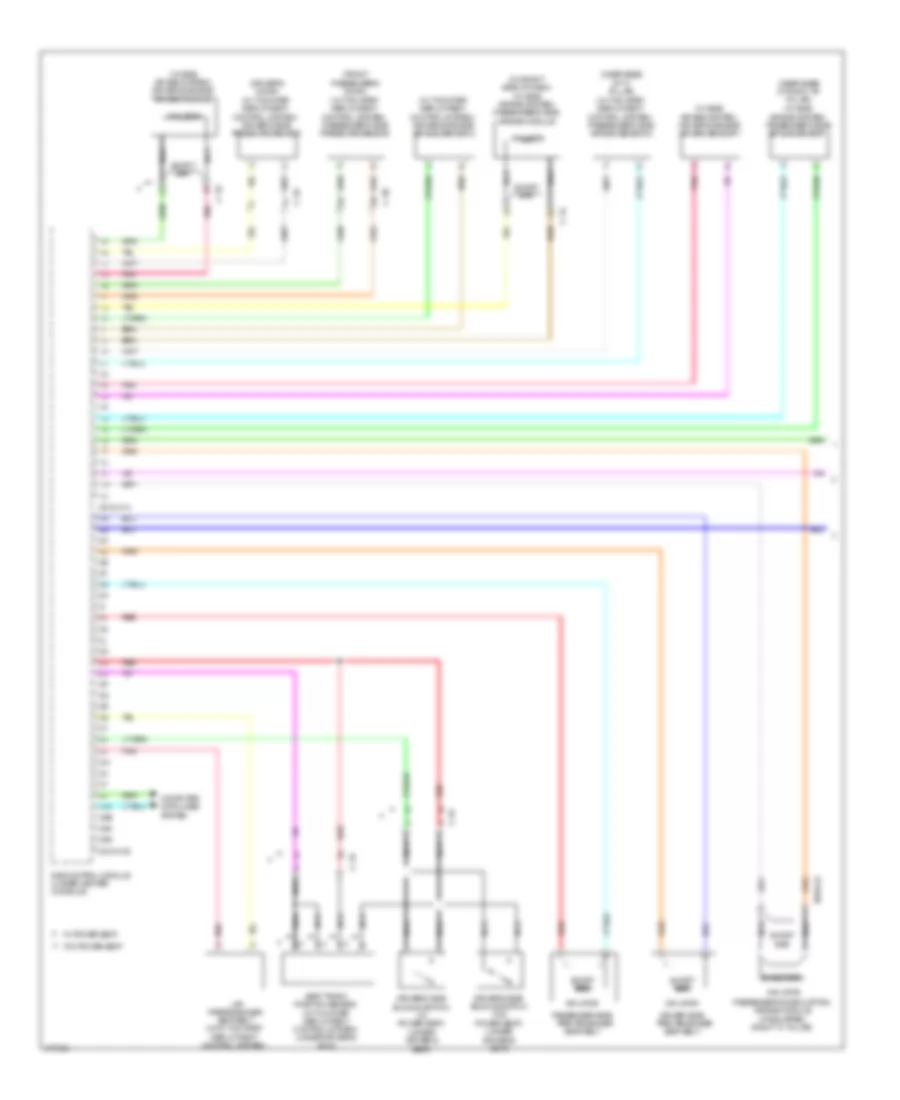 Supplemental Restraints Wiring Diagram 1 of 2 for Mazda 3 i SV 2012