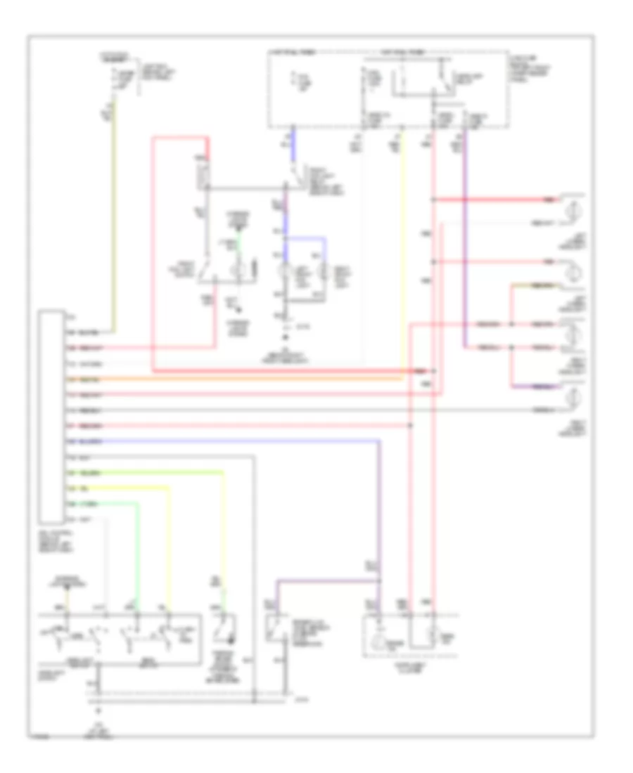 Headlights Wiring Diagram with DRL for Mazda Protege5 2003