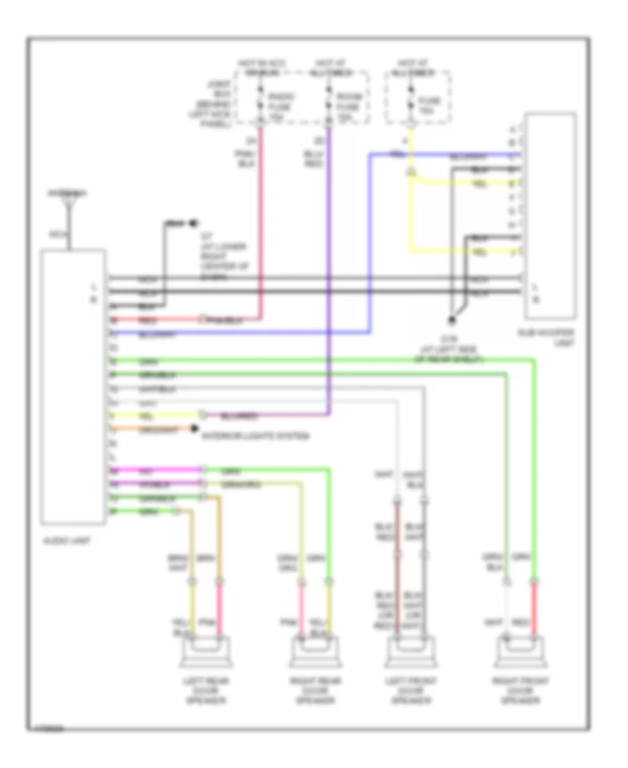 Radio Wiring Diagram Kenwood for Mazda Protege5 2003