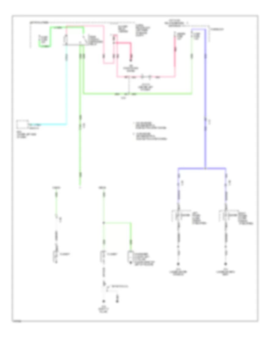 Defoggers Wiring Diagram for Mazda 3 i Touring 2012