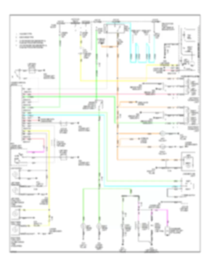 Exterior Lamps Wiring Diagram for Mazda 3 i Touring 2012