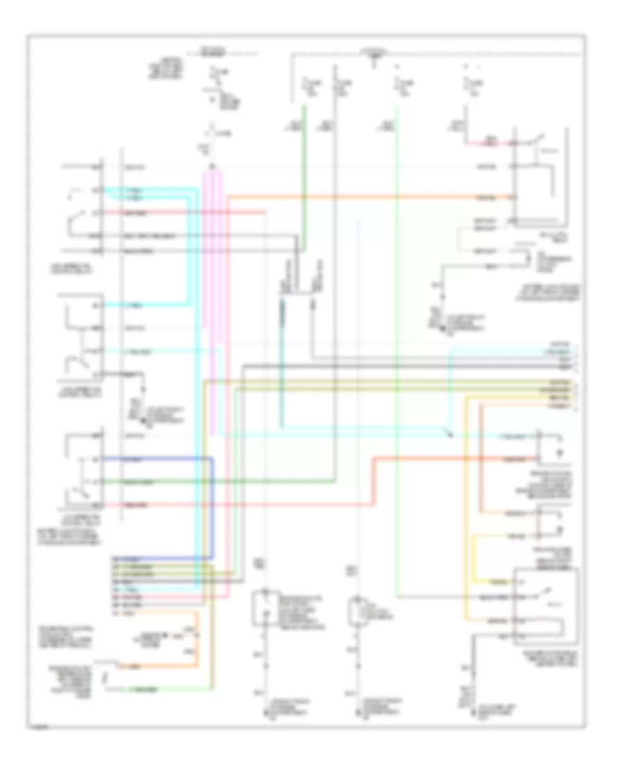 3.0L, Manual AC Wiring Diagram (1 of 2) for Mazda Tribute DX 2003
