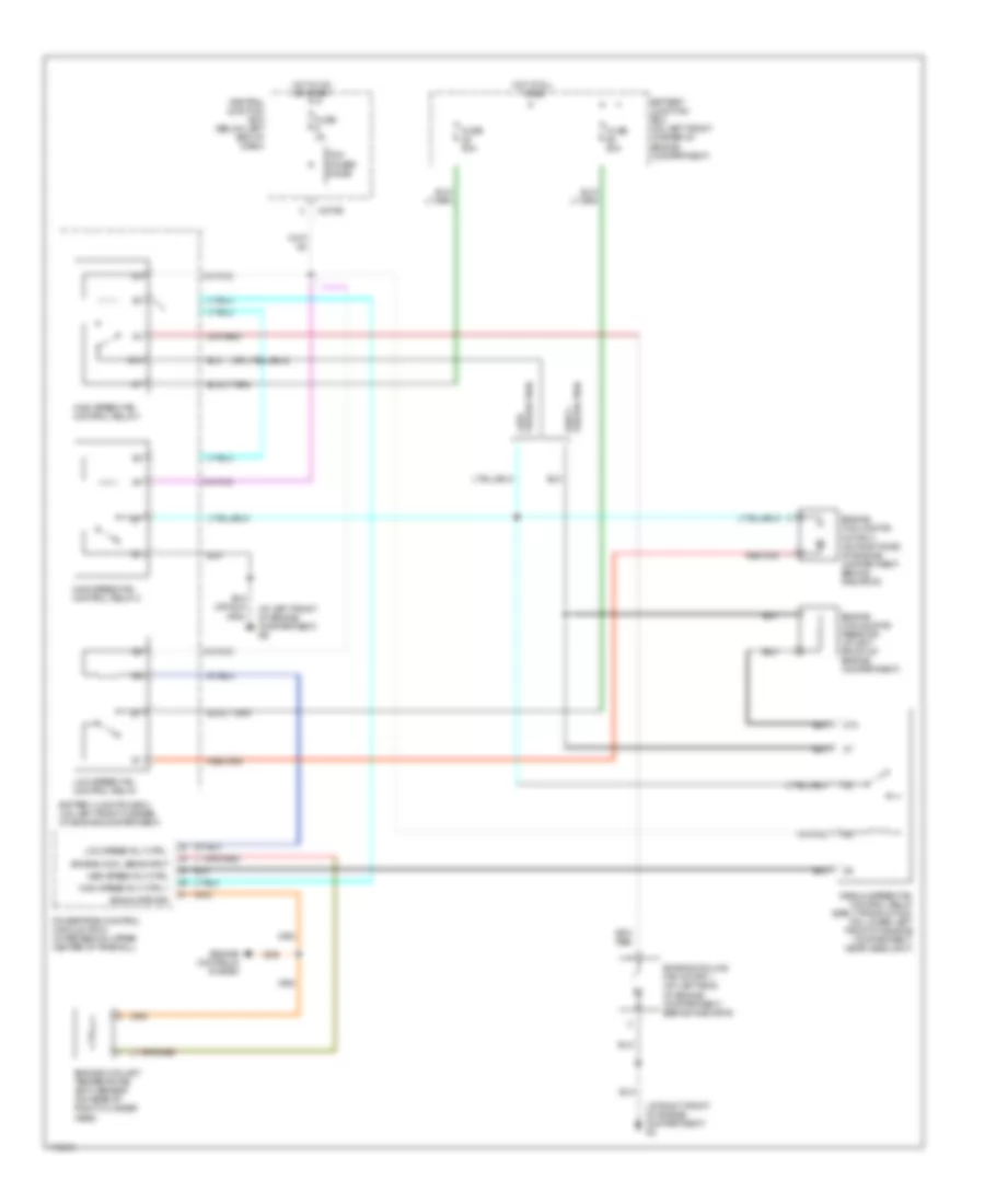 3.0L, Cooling Fan Wiring Diagram for Mazda Tribute DX 2003