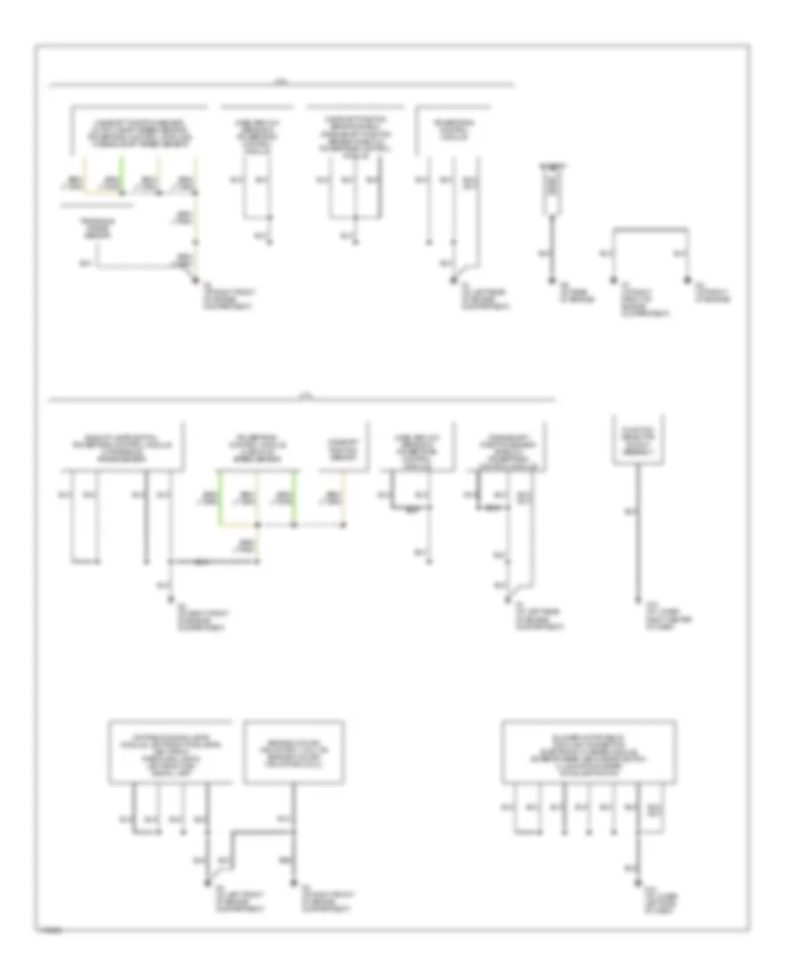 Ground Distribution Wiring Diagram 1 of 2 for Mazda Tribute DX 2003