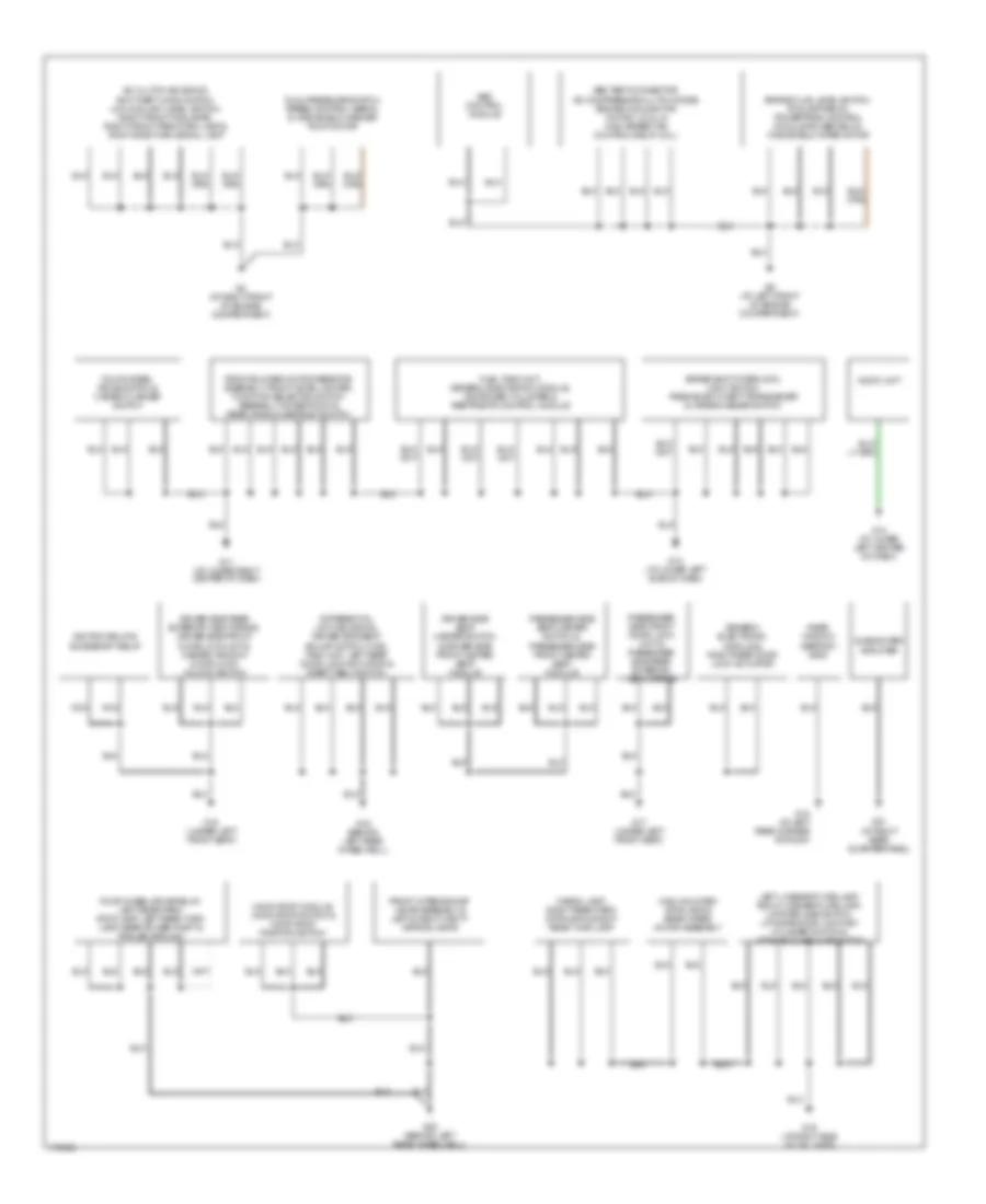 Ground Distribution Wiring Diagram 2 of 2 for Mazda Tribute DX 2003