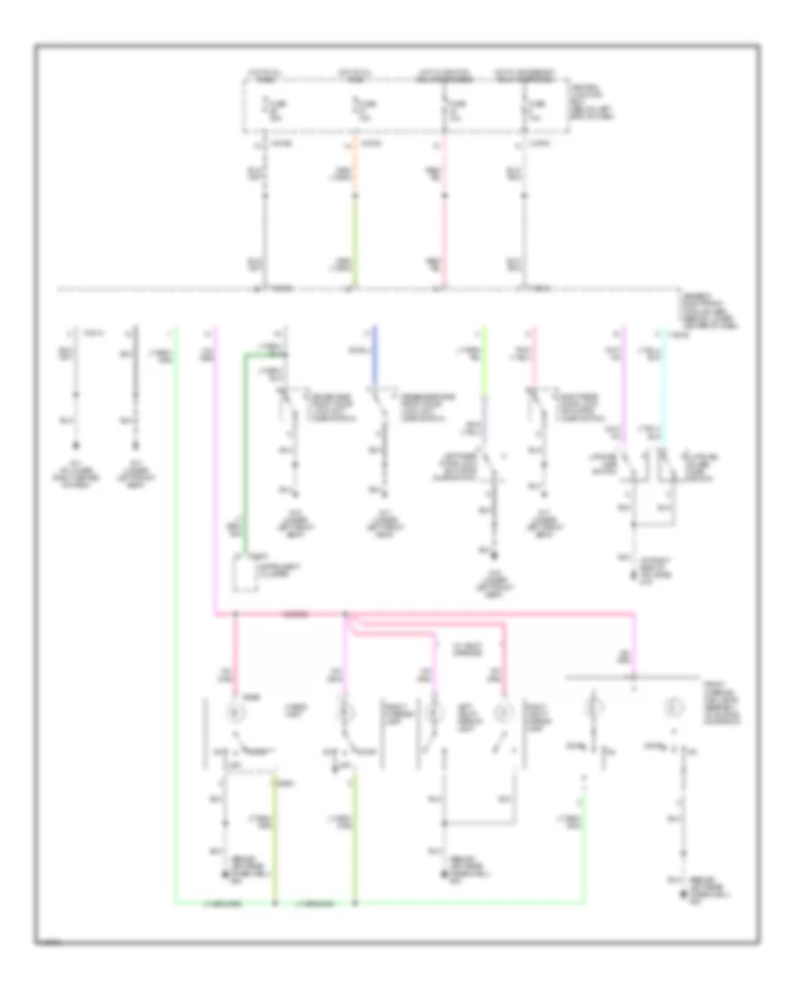 Courtesy Lamps Wiring Diagram for Mazda Tribute DX 2003