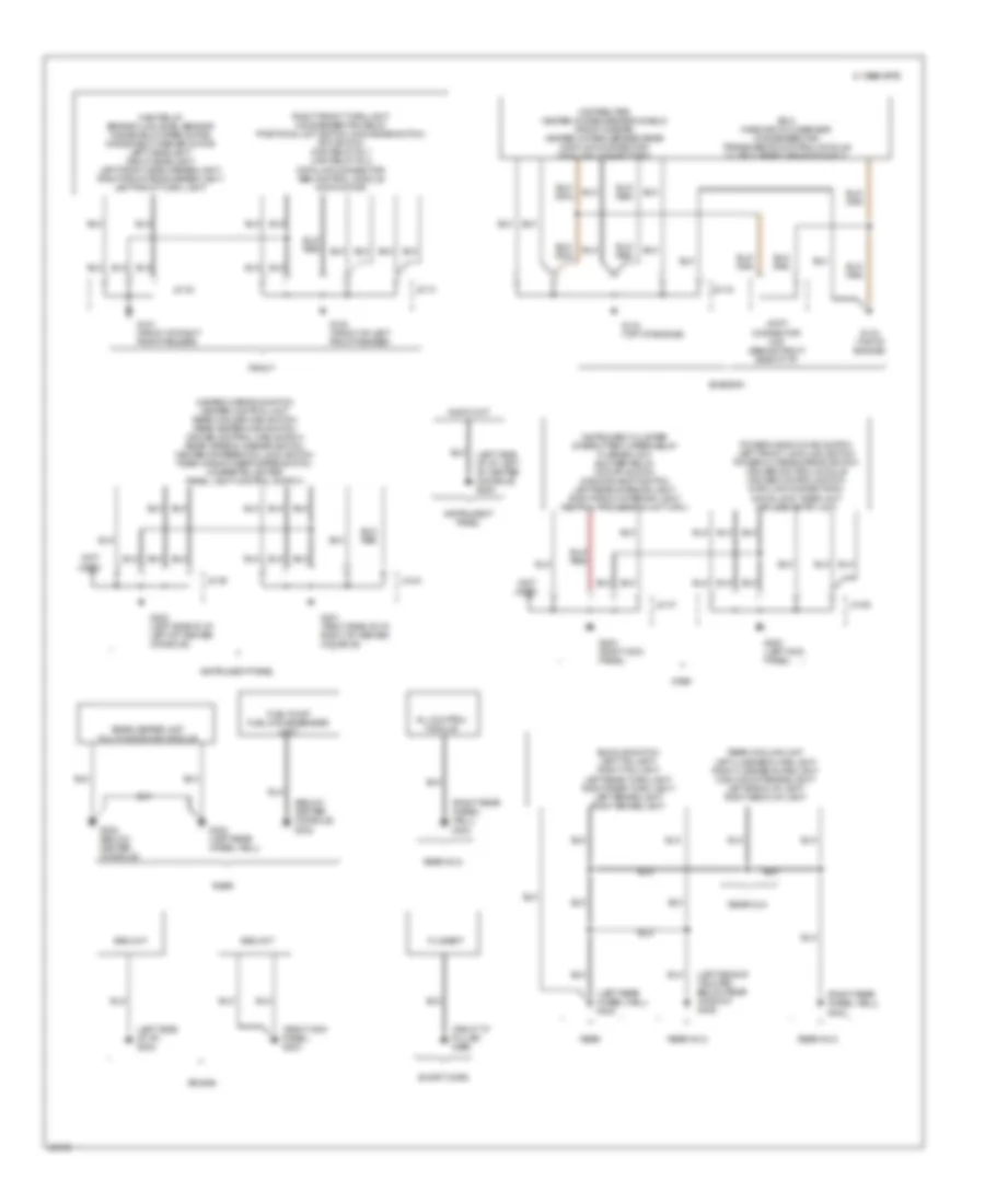 Ground Distribution Wiring Diagram for Mazda MPV ES 1996