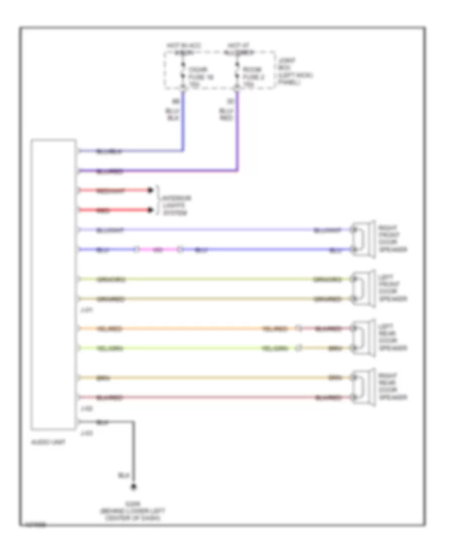 Radio Wiring Diagrams for Mazda MPV ES 1996