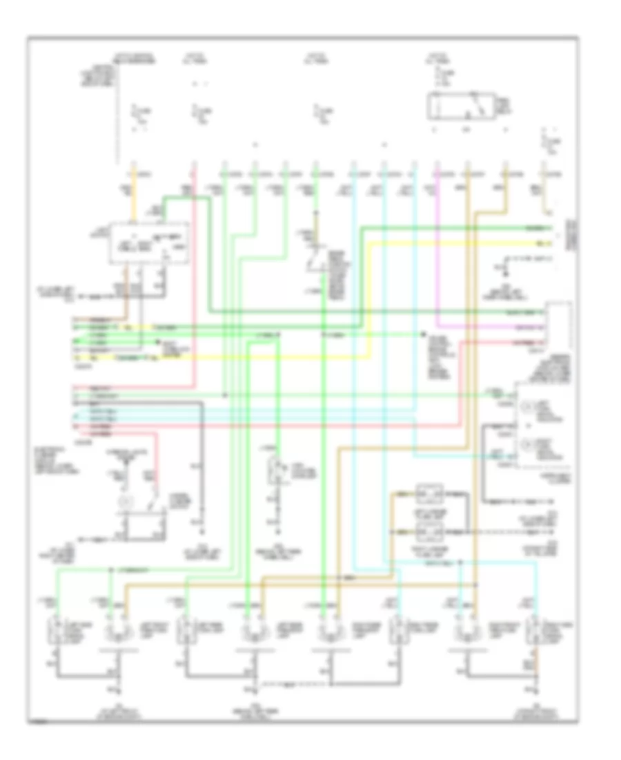 Exterior Lamps Wiring Diagram for Mazda Tribute ES 2003