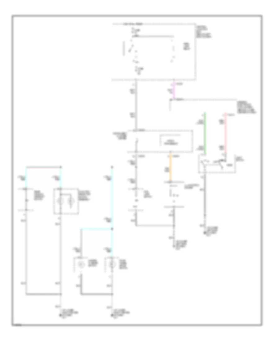 Instrument Illumination Wiring Diagram for Mazda Tribute ES 2003