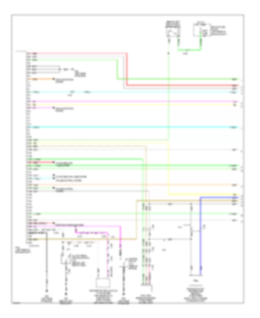 2.5L, Engine Performance Wiring Diagram (1 of 4) for Mazda 3 Mazdaspeed 2012