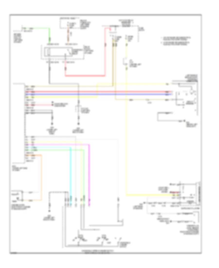Front WiperWasher Wiring Diagram, without Auto Wiper System for Mazda 3 Mazdaspeed 2012