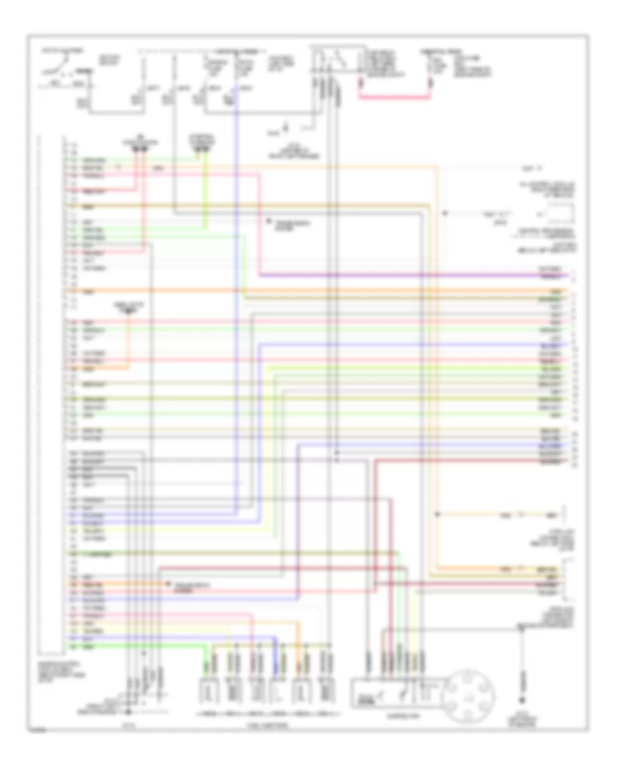 3.0L, Engine Performance Wiring Diagrams (1 of 2) for Mazda MPV LX 1996
