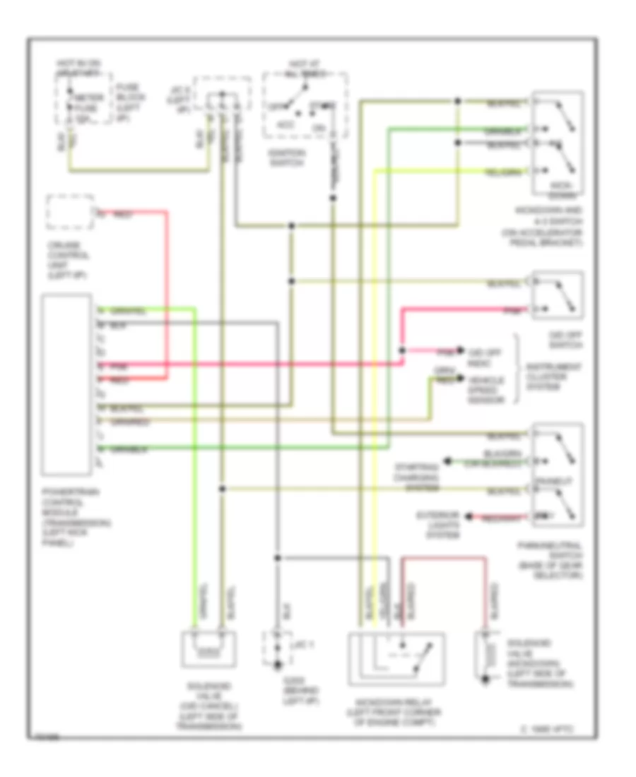 Transmission Wiring Diagram for Mazda B1993 2200