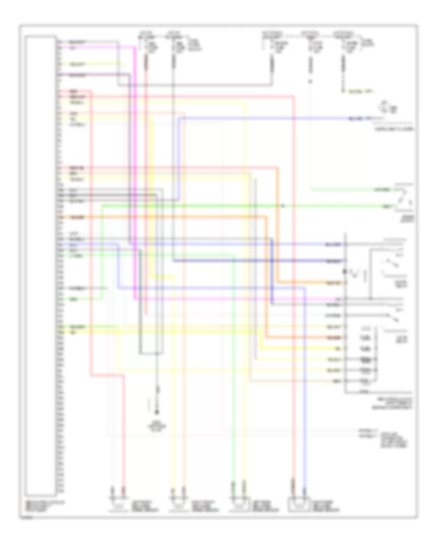 Anti lock Brake Wiring Diagrams for Mazda MX 5 Miata M Edition 1996