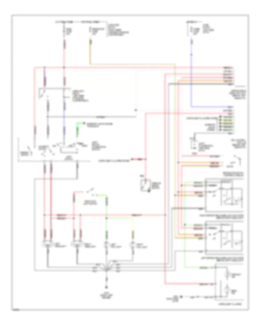 Headlight Wiring Diagram with DRL for Mazda MX 5 Miata M Edition 1996