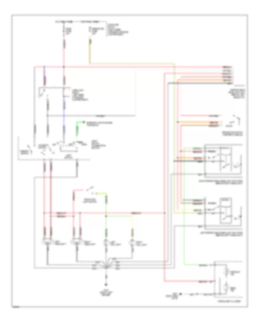 Headlight Wiring Diagram without DRL for Mazda MX 5 Miata M Edition 1996