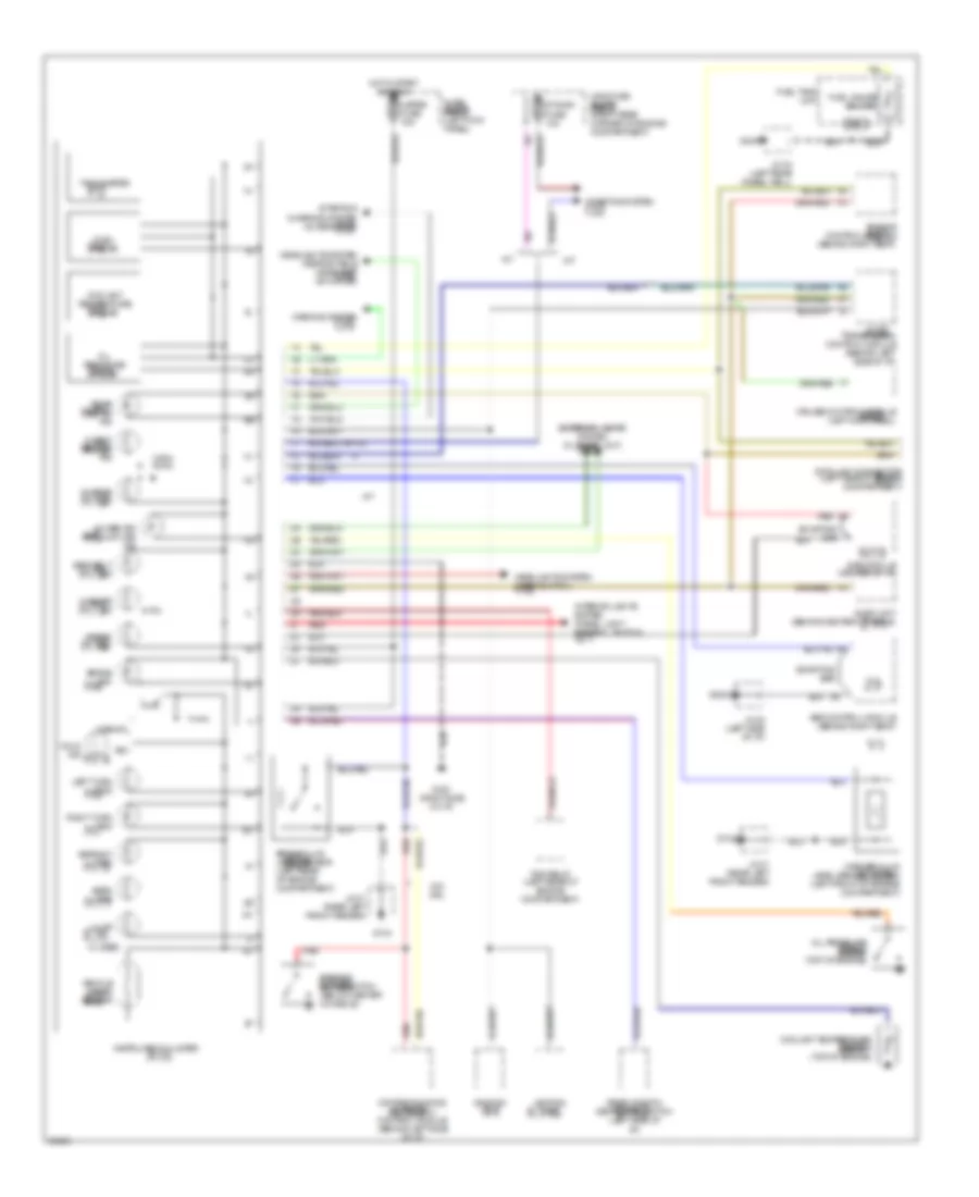 Instrument Cluster Wiring Diagram for Mazda MX-5 Miata M-Edition 1996