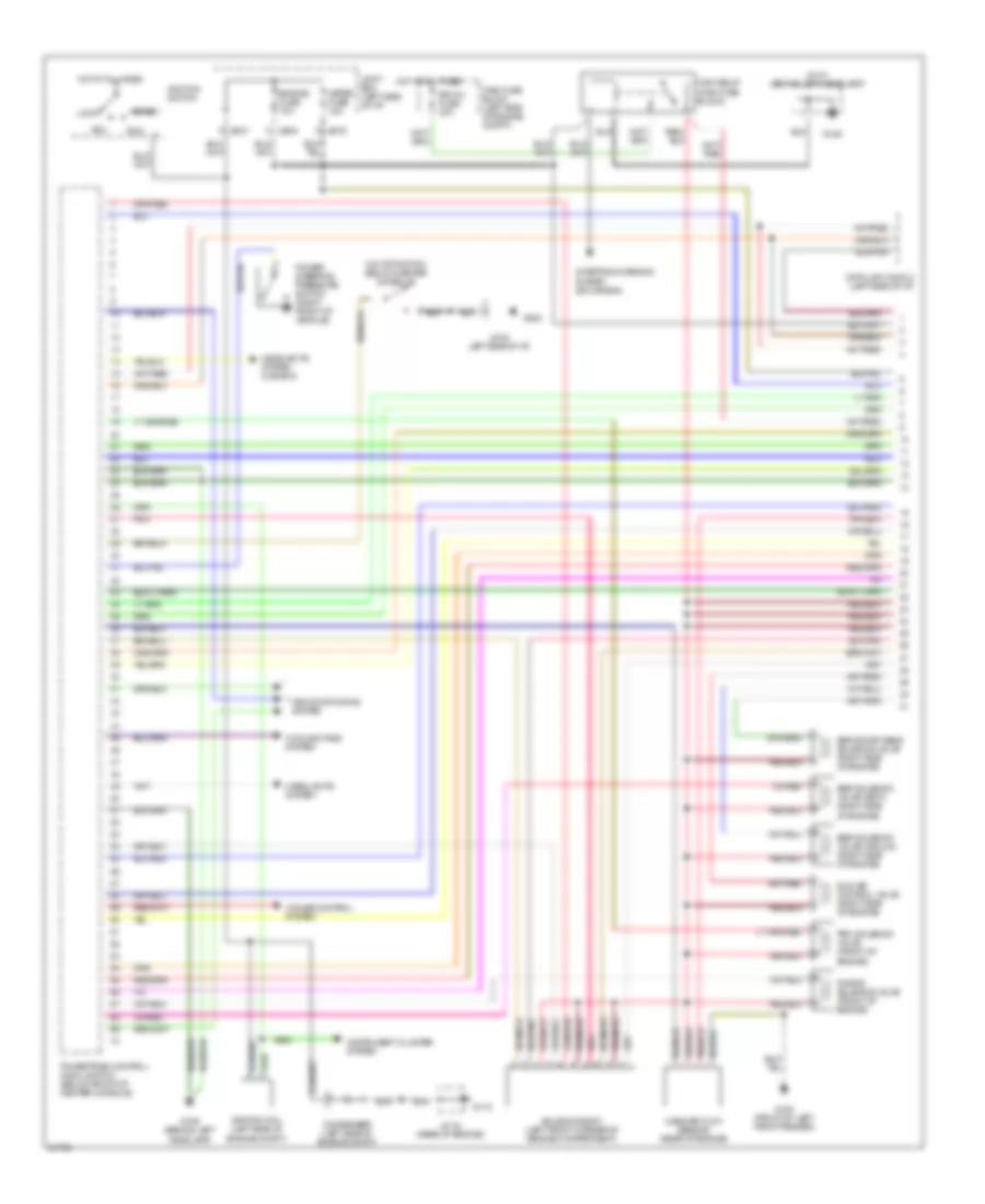 2 0L Engine Performance Wiring Diagrams A T 1 of 2 for Mazda MX 6 1996