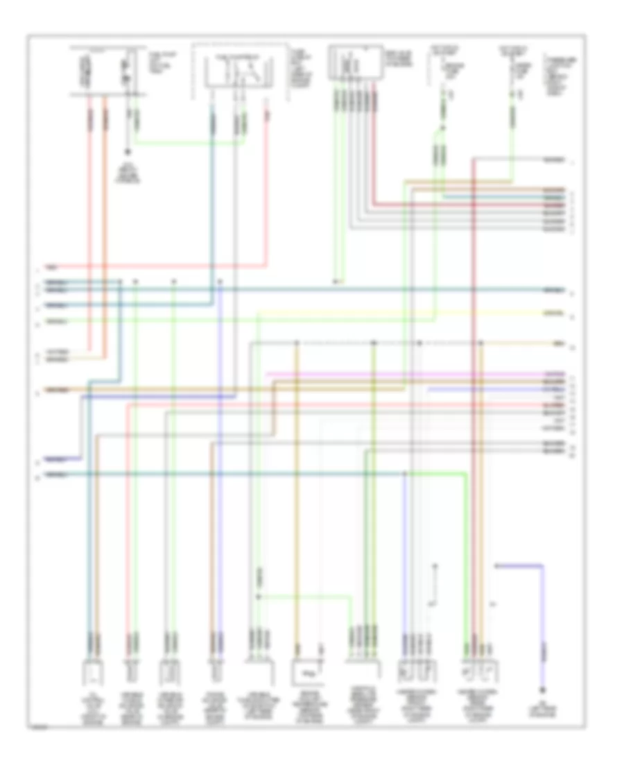 2.0L, Engine Performance Wiring Diagram, Except California (3 of 4) for Mazda 3 i 2004