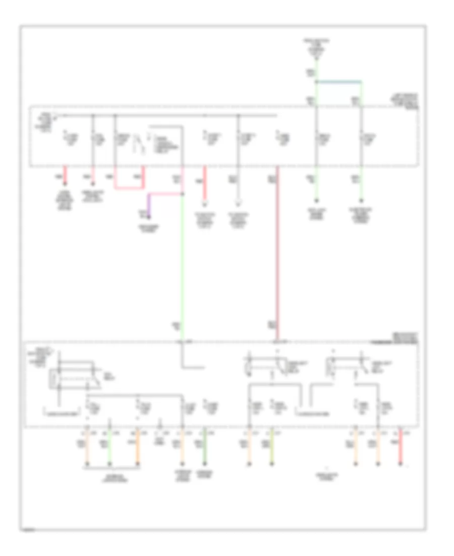 Power Distribution Wiring Diagram 2 of 3 for Mazda 3 i 2004
