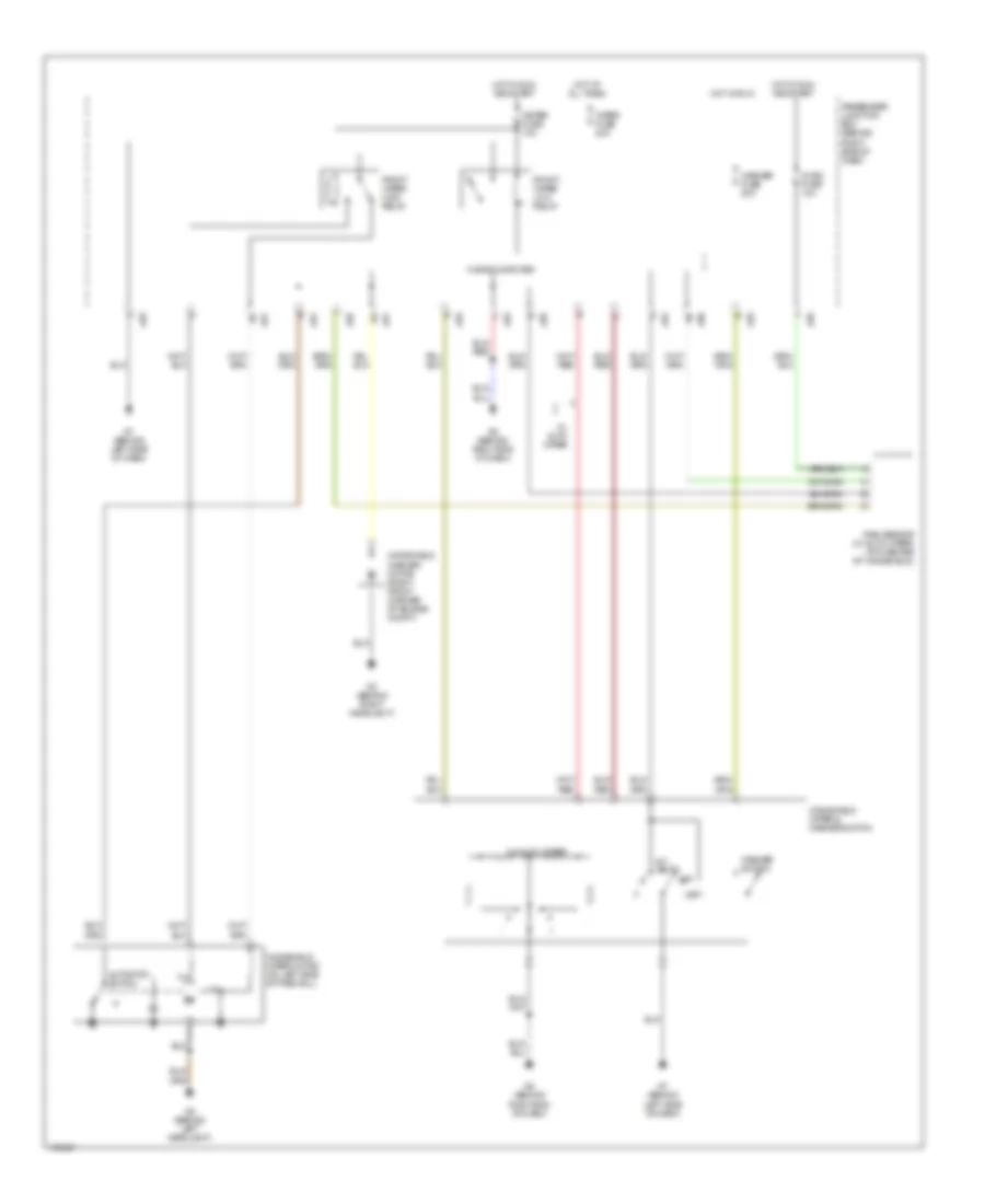 Электросхема передних стеклоочистителей дворников и омывателя лобового стекла для Mazda 3 i 2004