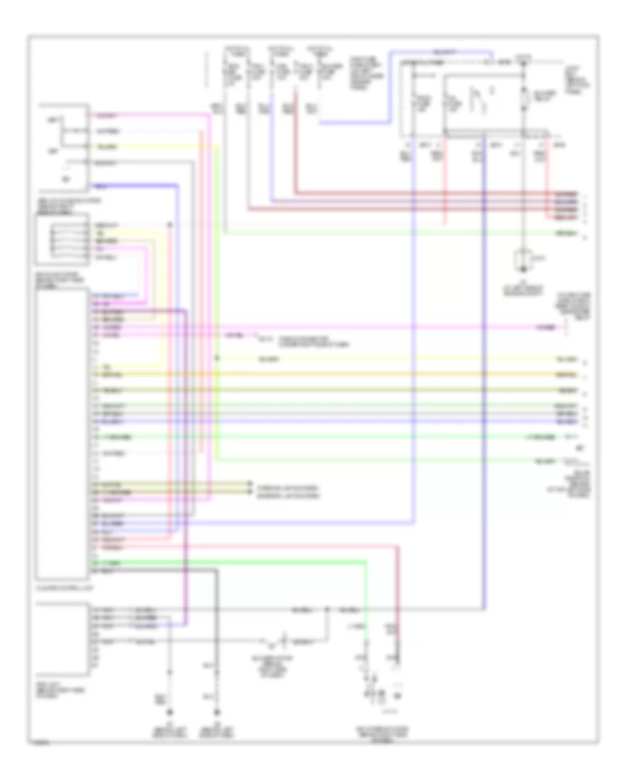 3.0L, Automatic AC Wiring Diagram (1 of 2) for Mazda 6 i 2004