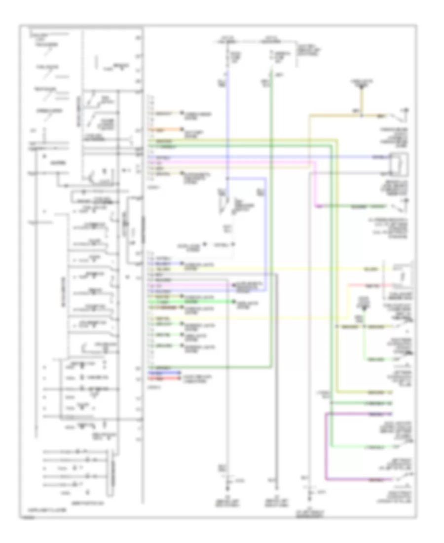 Instrument Cluster Wiring Diagram for Mazda 6 i 2004