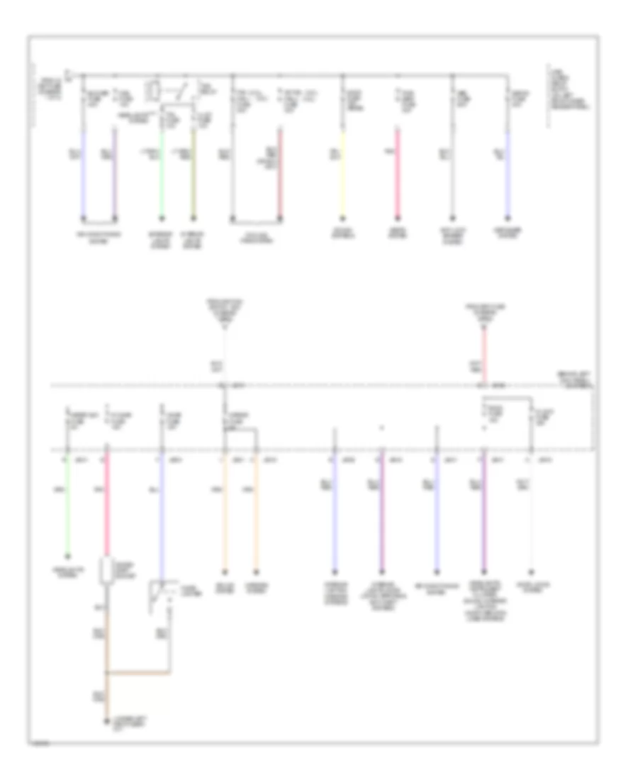 Power Distribution Wiring Diagram (2 of 2) for Mazda 6 i 2004