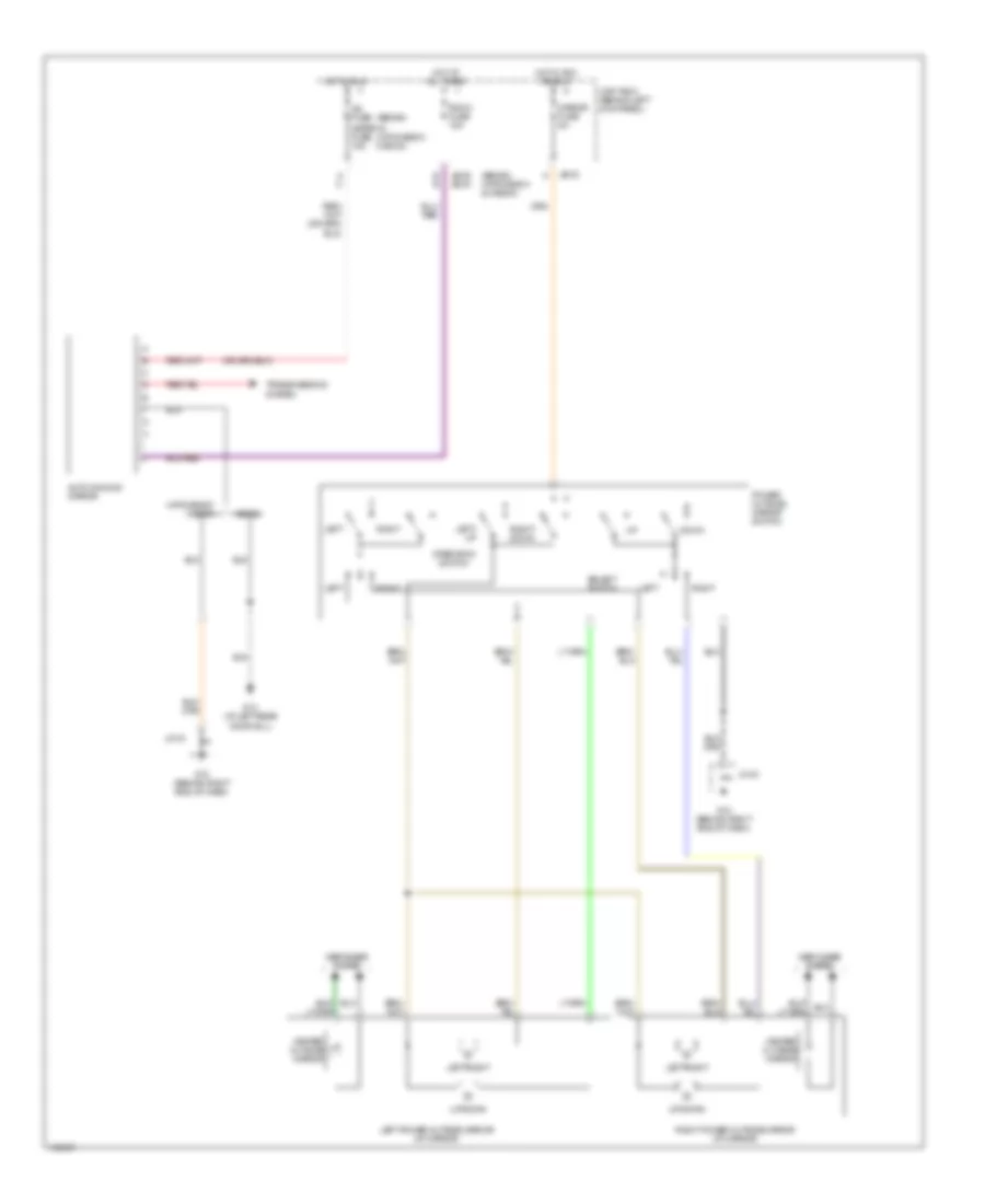 Power Mirrors Wiring Diagram for Mazda 6 i 2004