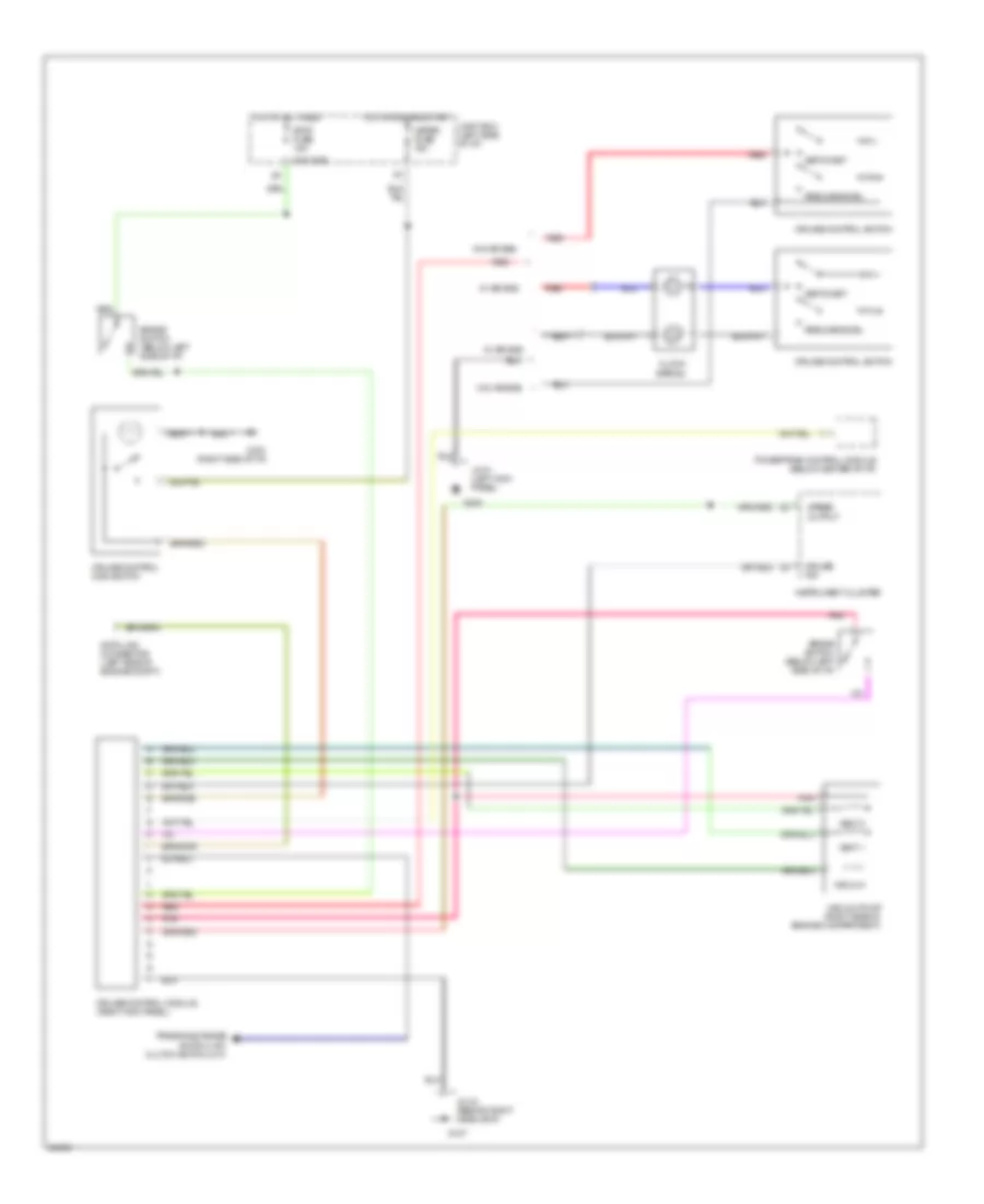Cruise Control Wiring Diagram for Mazda Protege DX 1996