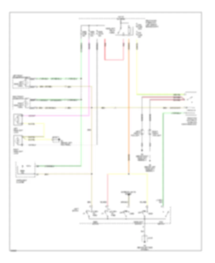 Headlights Wiring Diagram, without DRL, with Halogen Lamps for Mazda MX-5 Miata Club Spec 2006