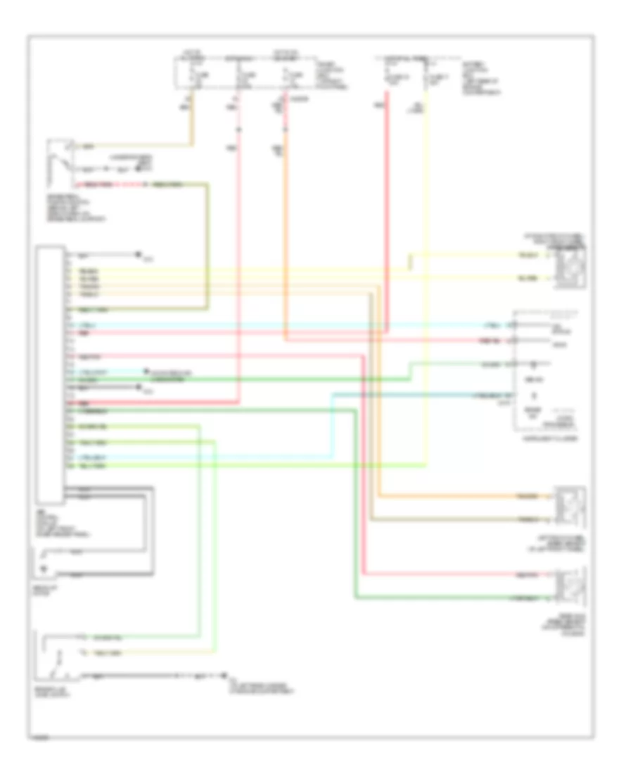 Anti-lock Brakes Wiring Diagram for Mazda B2300 2004