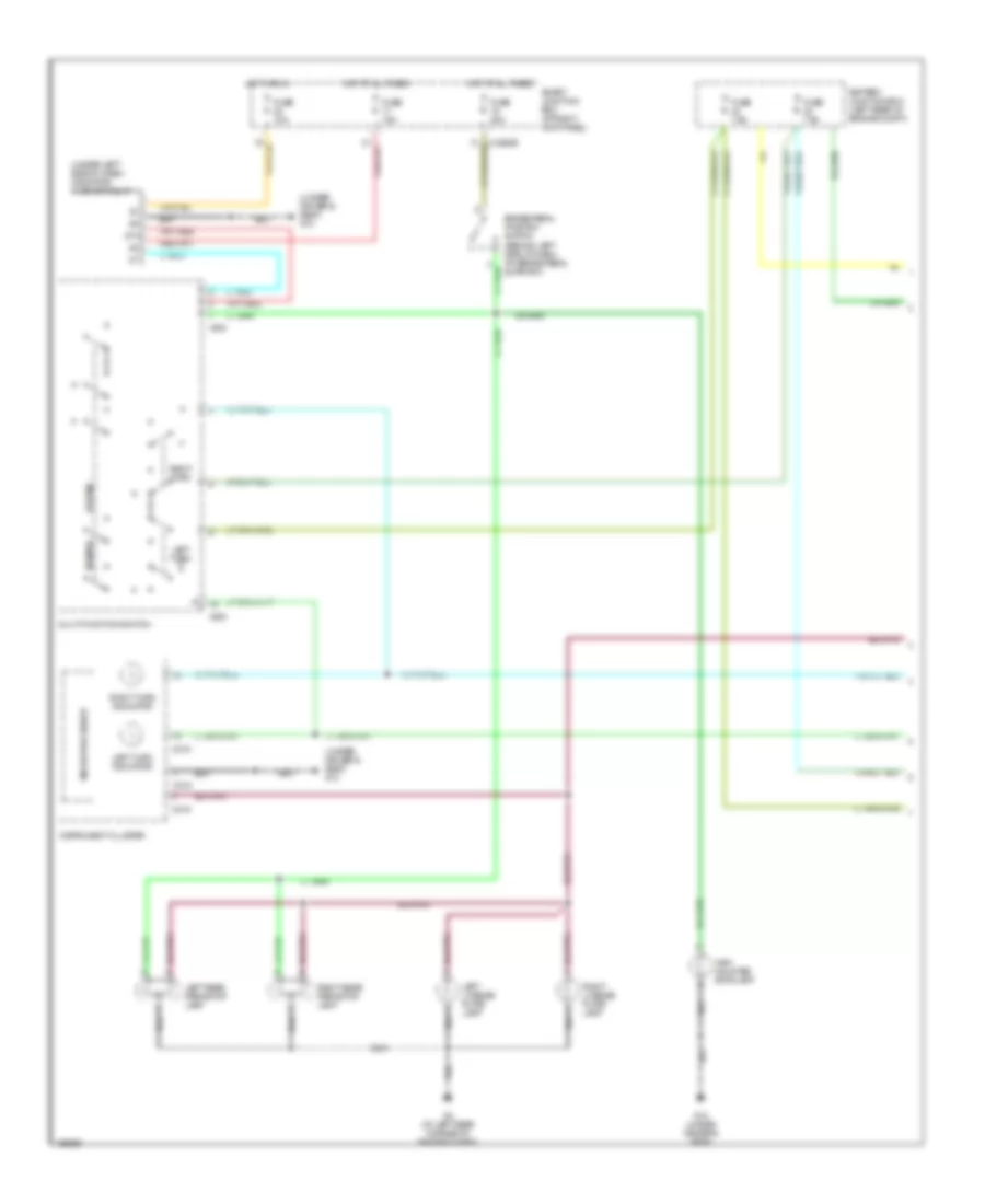 Exterior Lamps Wiring Diagram (1 of 2) for Mazda B2300 2004