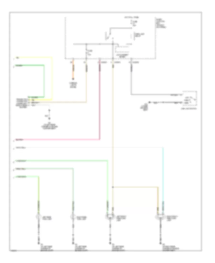 Exterior Lamps Wiring Diagram 2 of 2 for Mazda B2004 2300