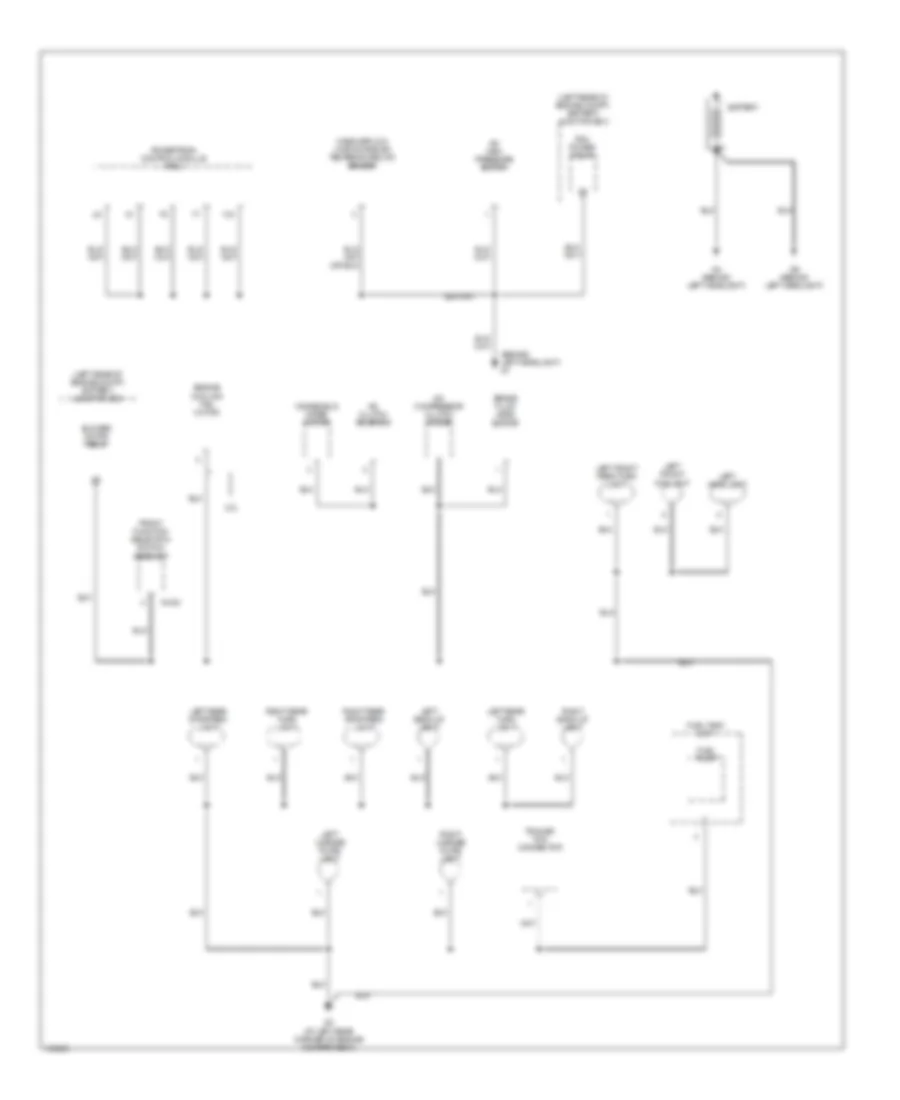 Ground Distribution Wiring Diagram 1 of 3 for Mazda B2004 2300