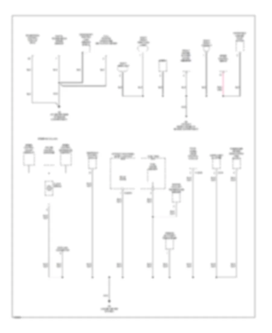 Ground Distribution Wiring Diagram (2 of 3) for Mazda B2300 2004