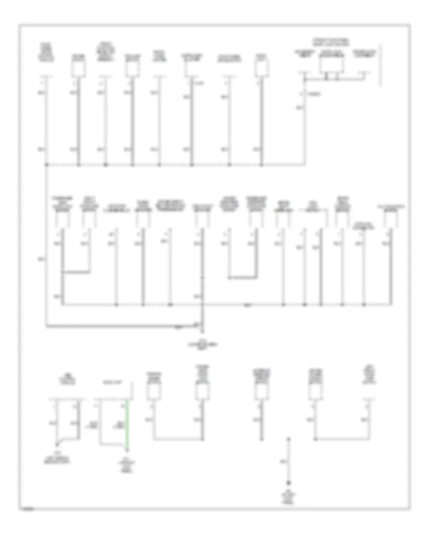 Ground Distribution Wiring Diagram (3 of 3) for Mazda B2300 2004