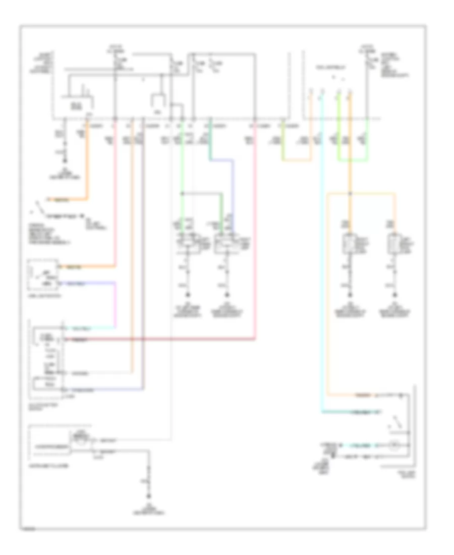 Headlights Wiring Diagram with DRL for Mazda B2004 2300