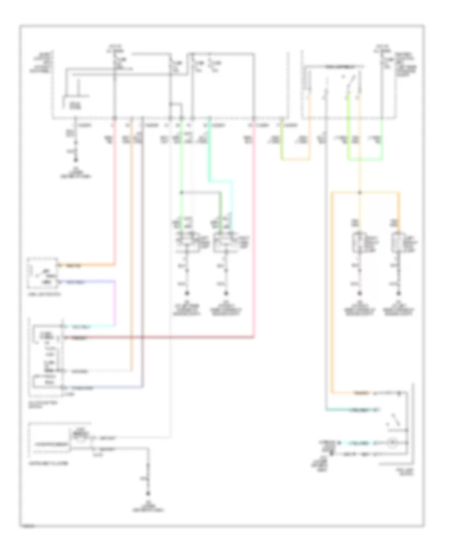 Headlights Wiring Diagram, without DRL for Mazda B2300 2004
