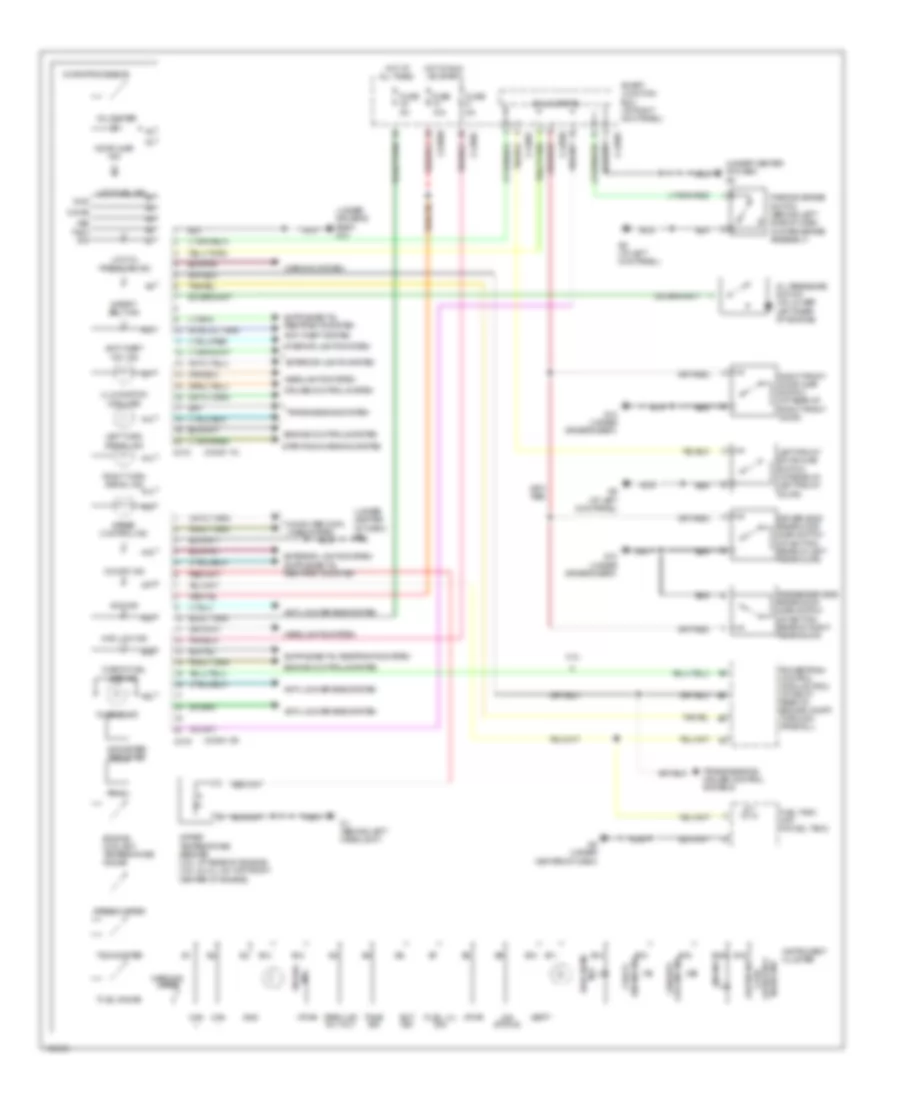 Instrument Cluster Wiring Diagram for Mazda B2300 2004