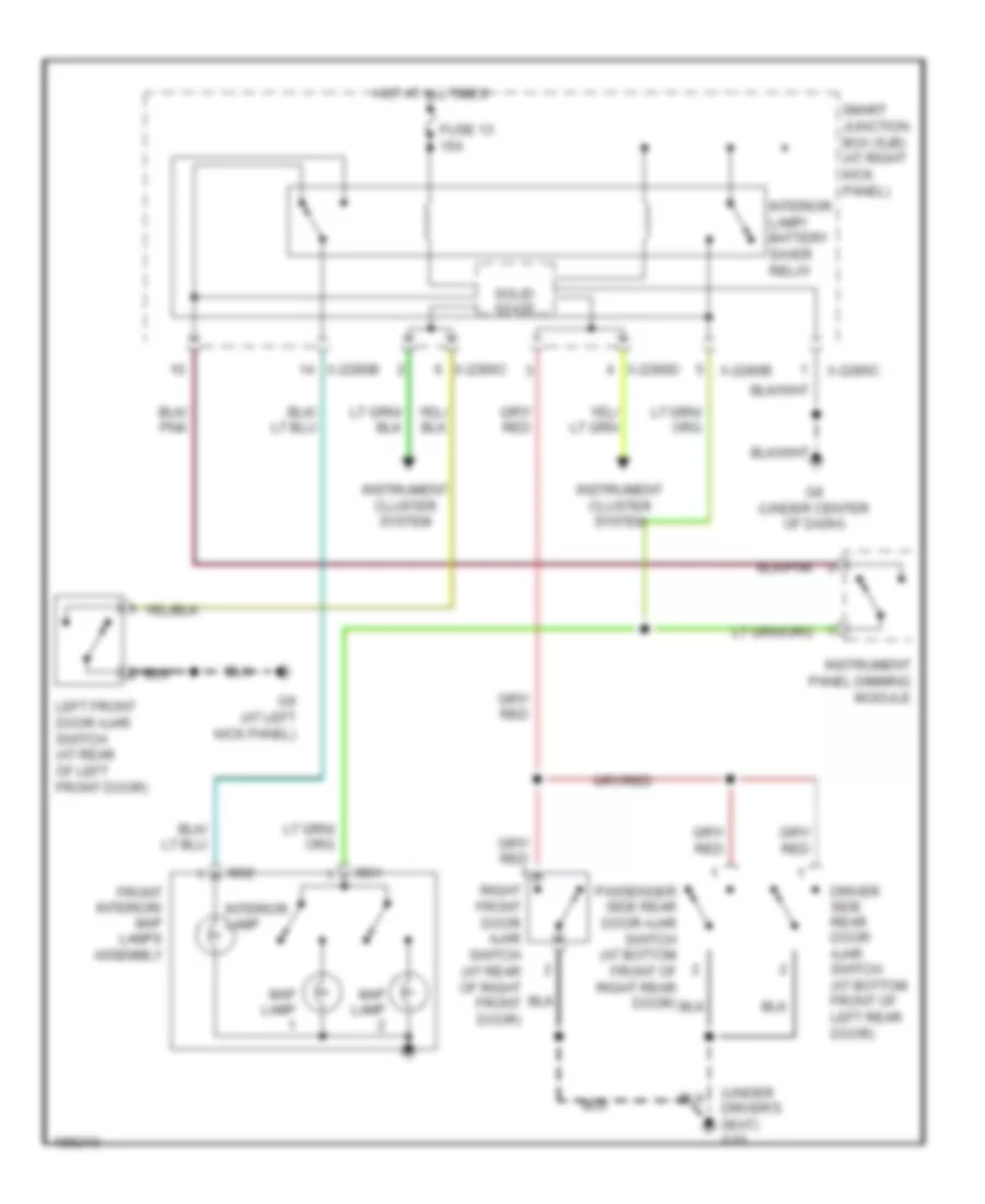 Courtesy Lamps Wiring Diagram for Mazda B2004 2300