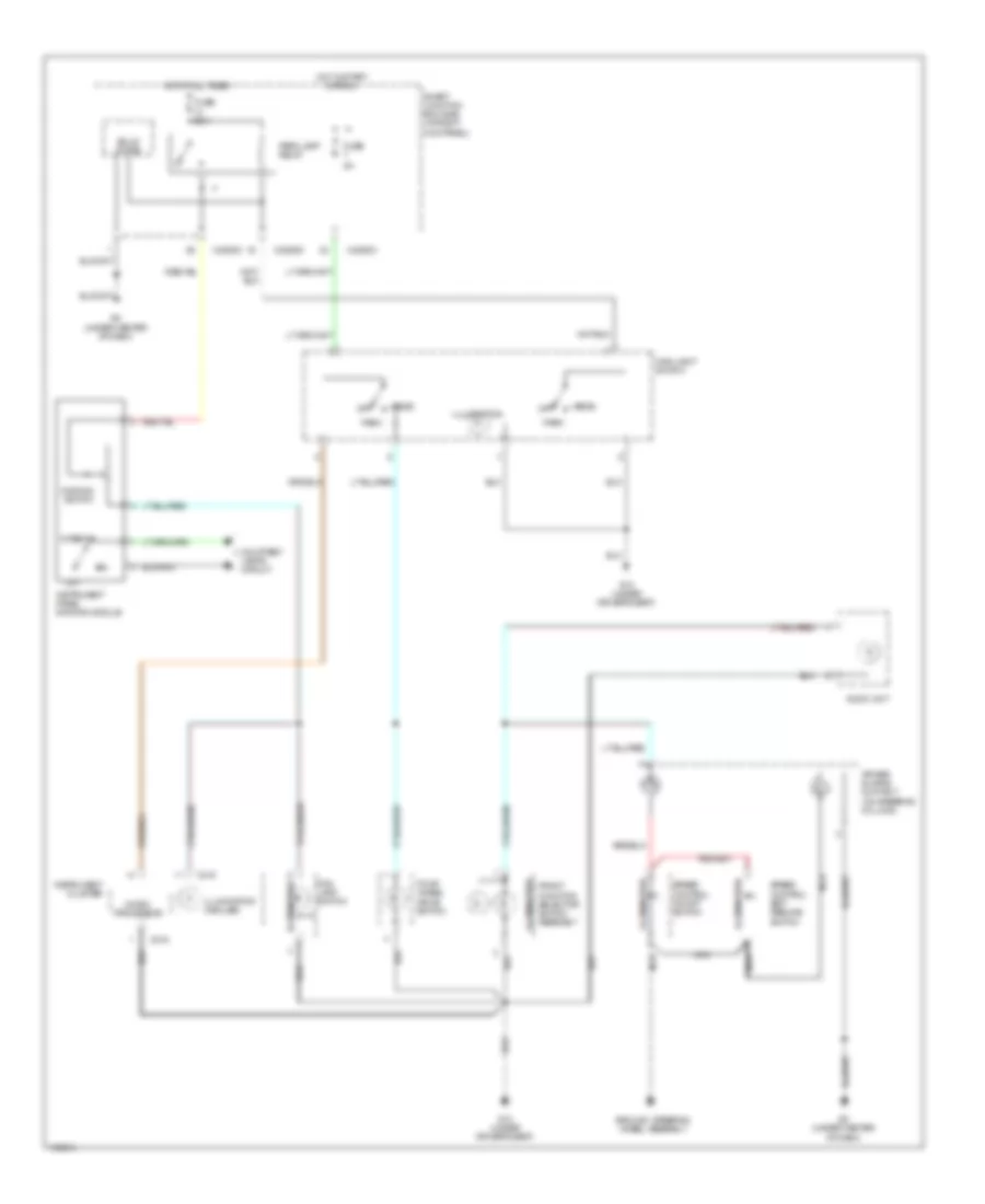 Instrument Illumination Wiring Diagram for Mazda B2004 2300