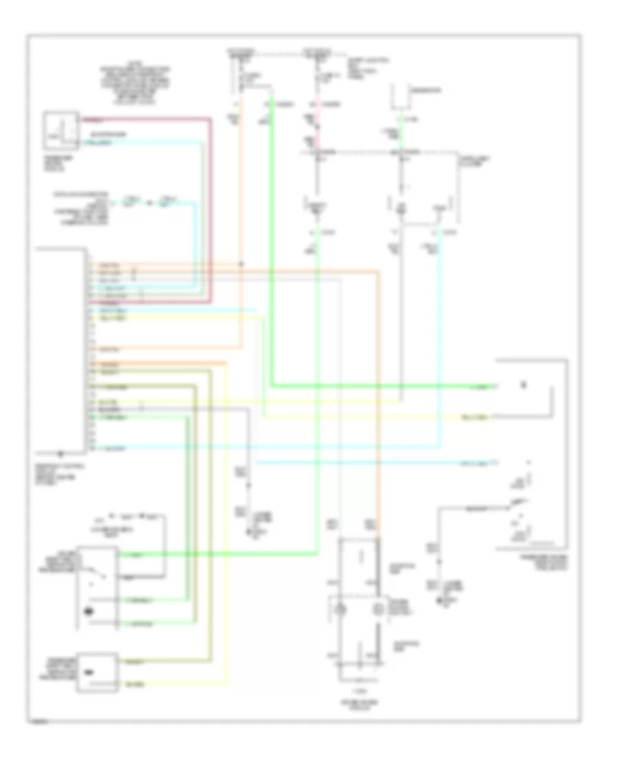 Supplemental Restraints Wiring Diagram for Mazda B2004 2300
