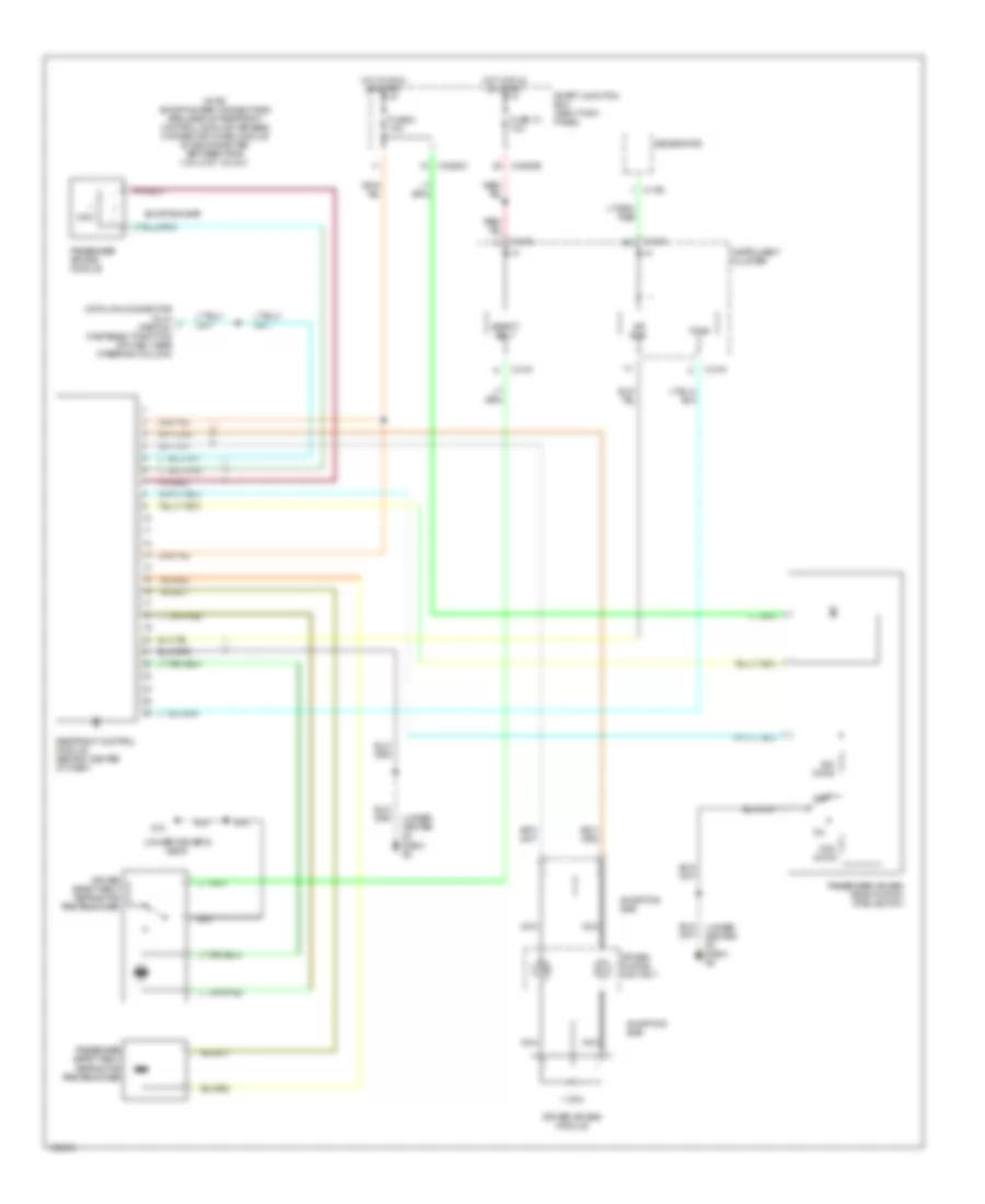 Supplemental Restraints Wiring Diagram for Mazda B2300 2004