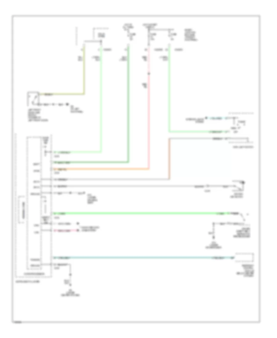 Warning Systems Wiring Diagram for Mazda B2300 2004