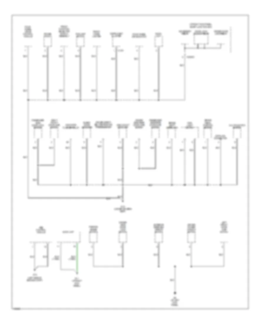 Ground Distribution Wiring Diagram 3 of 3 for Mazda BSE 2004 2300