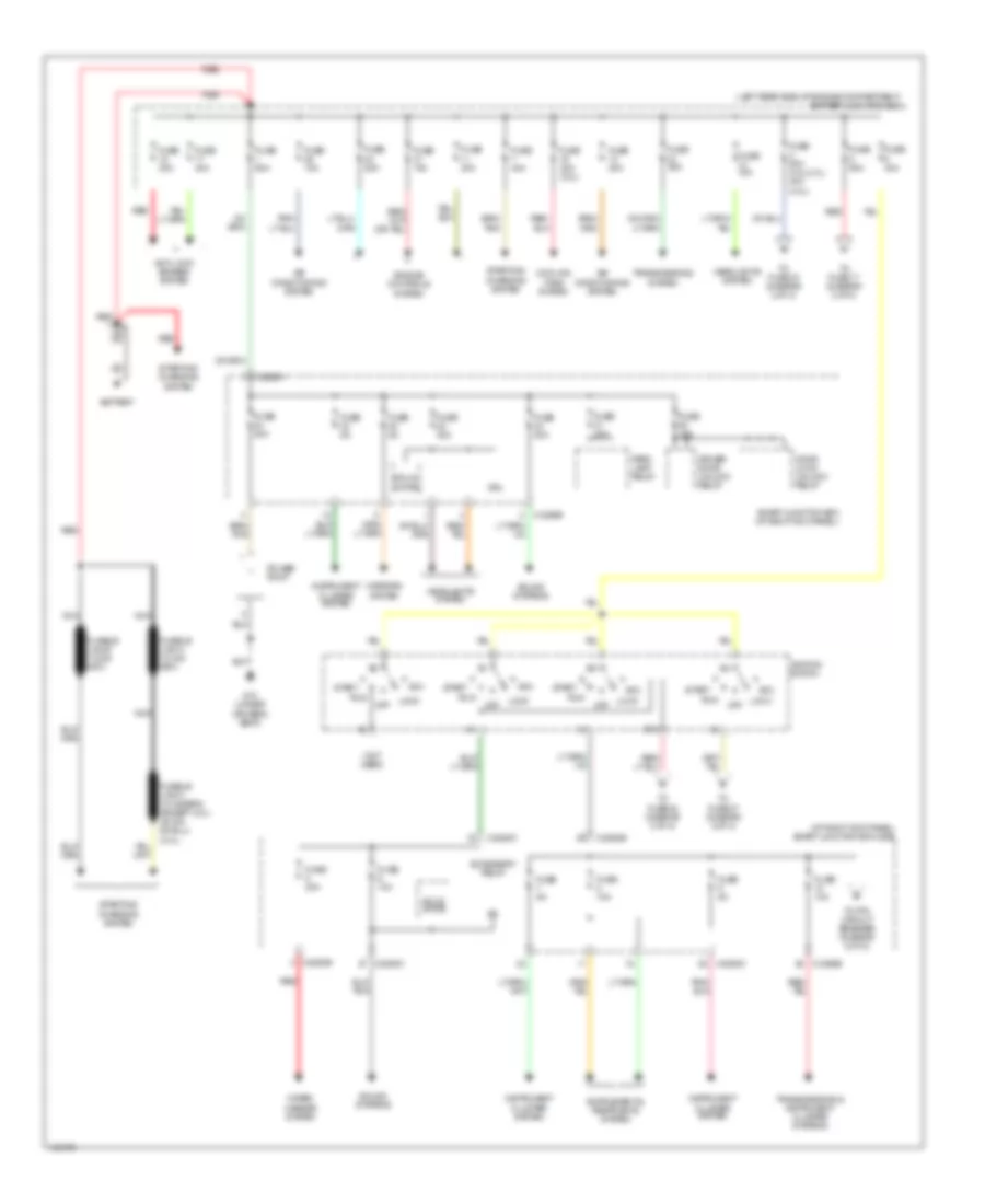 Power Distribution Wiring Diagram 1 of 2 for Mazda BSE 2004 2300